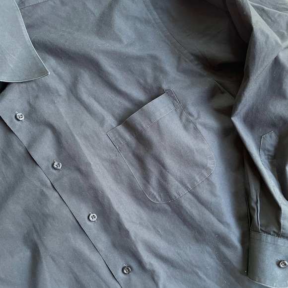 Covington Black Button Down Dress Casual Shirt - Picture 15 of 16